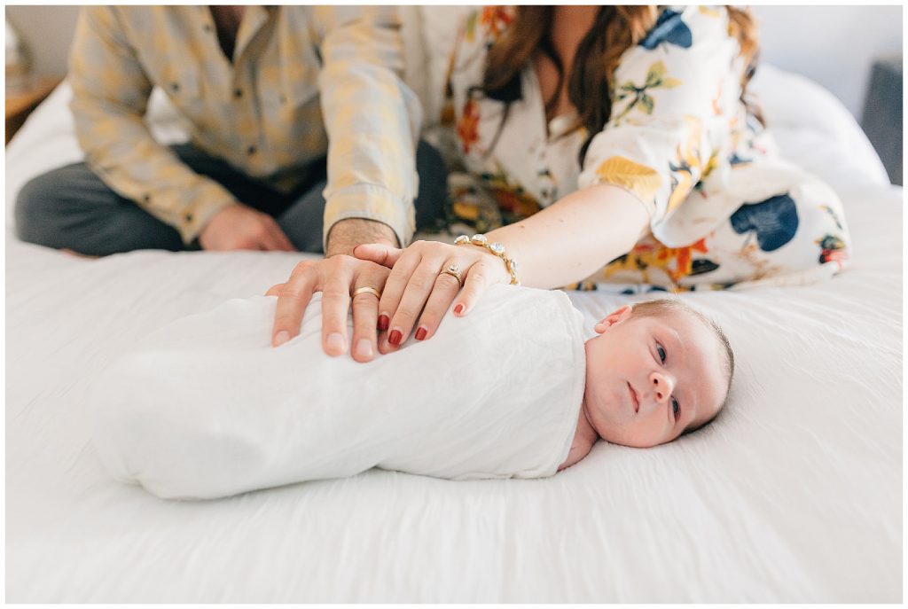 in home newborn session 