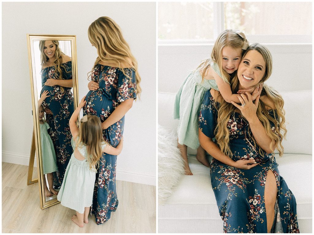 mother daughter maternity session