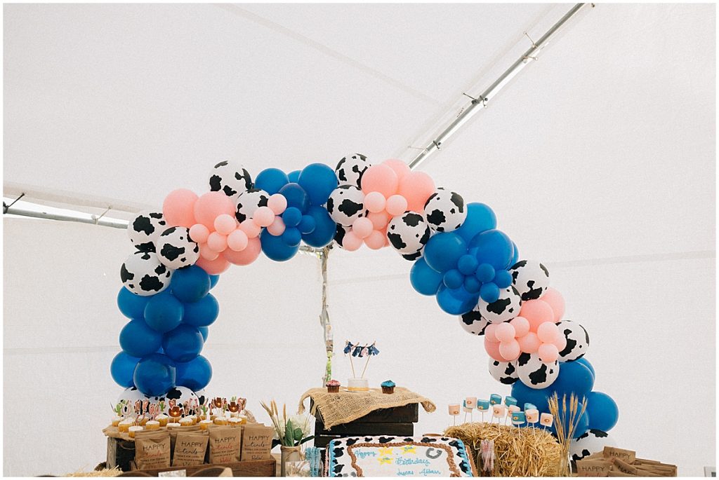 balloon arch kids party