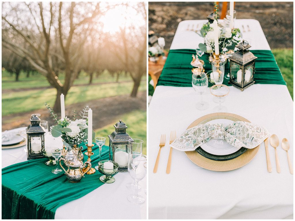 wedding table setting style