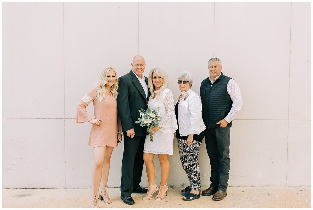 civil wedding family portraits